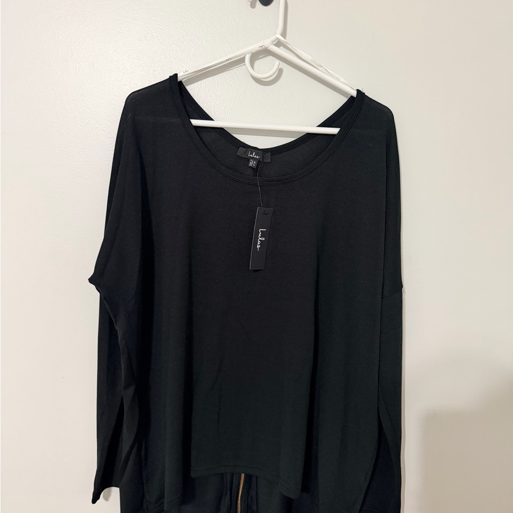 Lulu's Black Long Sleeve Top